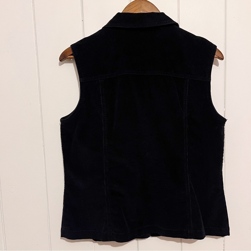 Northern Reflections Vintage Navy Corduroy Vest. Size Medium. - Picture 7 of 8